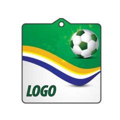 Art.05 Car air freshener with print. Shape square: 60x60 mm. Eco quality.