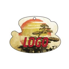 Art.24 Car air freshener with print. Shape cup: approx. 60 mm. Classic quality.