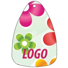 Art.11 Car air freshener with print. Shape tear: approx. 70 mm. Eco quality. With printed paper card.