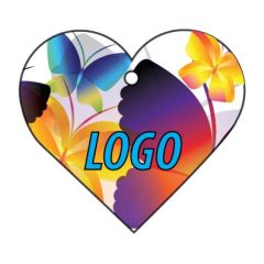 Art.15 Car air freshener with print. Shape heart: approx. 70 mm. Eco quality.