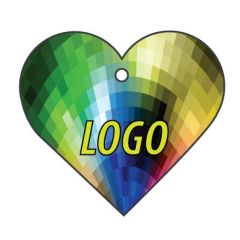 Art.16 Car air freshener with print. Shape heart: approx. 70 mm. Classic quality. With printed paper card.