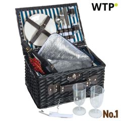 Cesto da picnic Riva del Garda, nero, EG085803