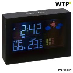 Plastic weather station Halima, black, 4787-001999999