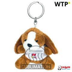 Cane di peluche, portachiavi | Braidy, beige, HE736-18