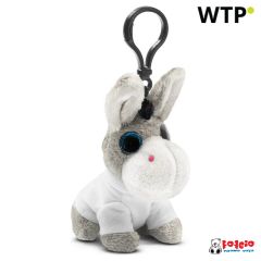 Asino di peluche, appendino | Boe, grigio, HE778-19