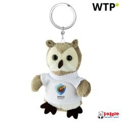 Plush owl, keyring | Cleverly, beige, HE786-18