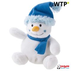 Plush snowman | Brennan, blue, HE324-42