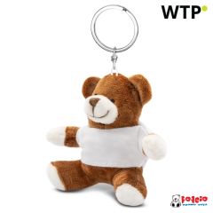 Plush teddy bear, keyring | Larry Brown, brown, HE560-16