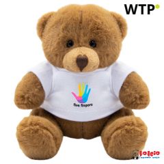 Plush teddy bear | Nicky Brown Junior, brown, HE243-16