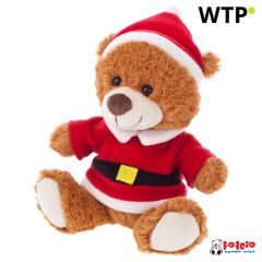 Plush teddy bear | Santi, brown, HE203-16