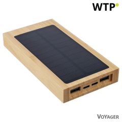 Powerbank 10000 mAh s sončno polnilnico, rjava, VA276-16