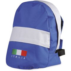 600D Polyester-Rucksack mit italienischer Flagge, blaues Königsblau, Q24064