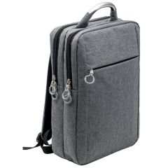 300D Polyester- und Aluminium 15" Laptop-Rucksack, grau, Q24078