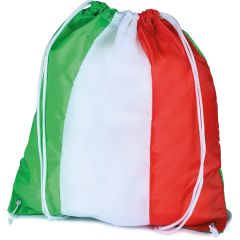 210D Polyester-Rucksack mit italienischen Flaggenfarben, verschiedene Farben, Q24091