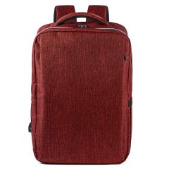 300D RPET 15 laptop backpack with USB output, Q24094