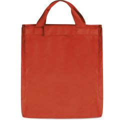 Borsa per la spesa non tessuta (80 gr/m²) con soffietto, rosso, Q24246R
