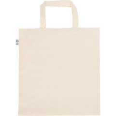Naturfarbige Einkaufstasche aus 100% Bio-Baumwolle (140 gr/m²), natürlich, Q24291