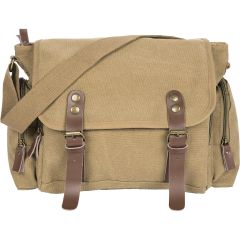 Vintage shoulder bag in polycotton canvas, Q24319
