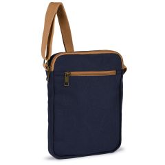 Borsa a tracolla vintage in canvas policotone, Q24353