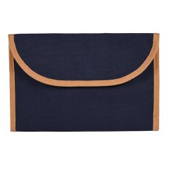 Vintage document holder in polycotton canvas and PVC, Q24354