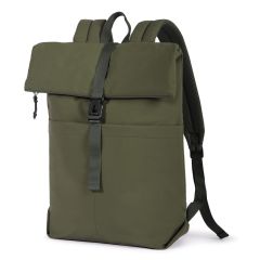Roll-up Laptop-Rucksack aus 75D Polyester, olivgrün, Q24386OL
