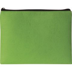 Felt document holder zipper, acid green, Q24414VA