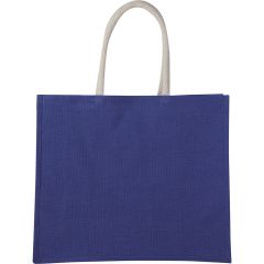 Jute shopping bag with gusset, Q24866