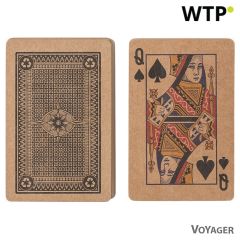 Carte da gioco in carta riciclata, marrone, V2224-16