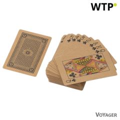 Carte da gioco in carta riciclata, marrone, V8306-16