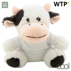 Remoo, RPET plush cow, white, AP844055