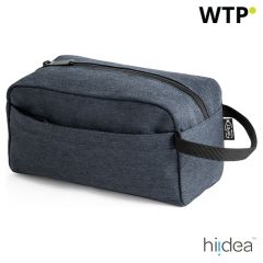 BORSA RICICLATA, borsa cosmetica in poliestere riciclato 600D, blu, 92078-104