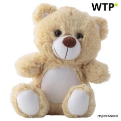 RPET Plush toy bear Samuel, brown, 840707-011999999