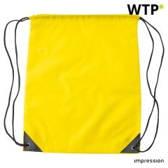 RPET polyester (190T) drawstring backpack Enrique, yellow, 9261-006999999