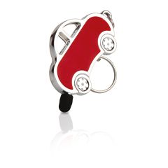 Portachiavi in plastica e metallo con touch screen, rosso, S26005R
