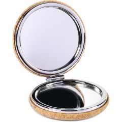 Foldable cork mirror, natural, S26037