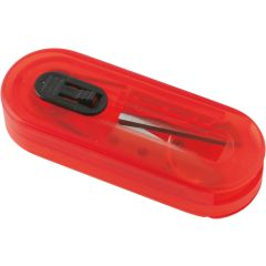 Plastic and metal travel sewing set, S26192