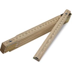 Faltbares Lineal aus Holz, natürlich, S26210