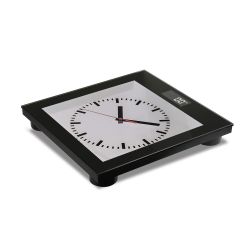 Badwaage aus Glas und Metall, Schwarz, S26217