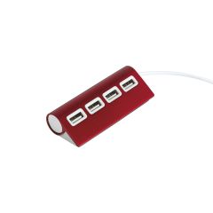 4-Ports USB connector in aluminum and plastic, S26223