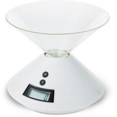 Plastik-Küchenwaage, Weiß, S26225