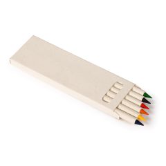 Milk paper box of colourful pencils, natural, S26440
