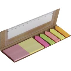 Set samolepilnih zaznamkov iz recikliranega papirja, različne barve, S26471