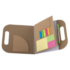 Set beležk iz recikliranega kartona, različne barve, S26496