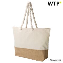 Shopping bag, beige, V1599-25