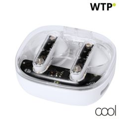 Signal, transparent wireless earphones, white, AP733372-01