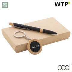 Specuset, set kemičnega svinčnika in obeska za ključe, black, AP808182