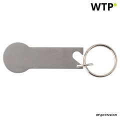 Portachiavi multifunzionale in acciaio inossidabile Gavin, argento, 739582-032999999