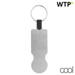 SteelCart, trolley coin keyring, silver, AP809562