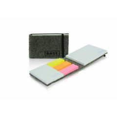 Set of self-adhesive notes in a felt cover WTP752
