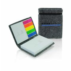 Set of self-adhesive notes in a felt cover WTP754